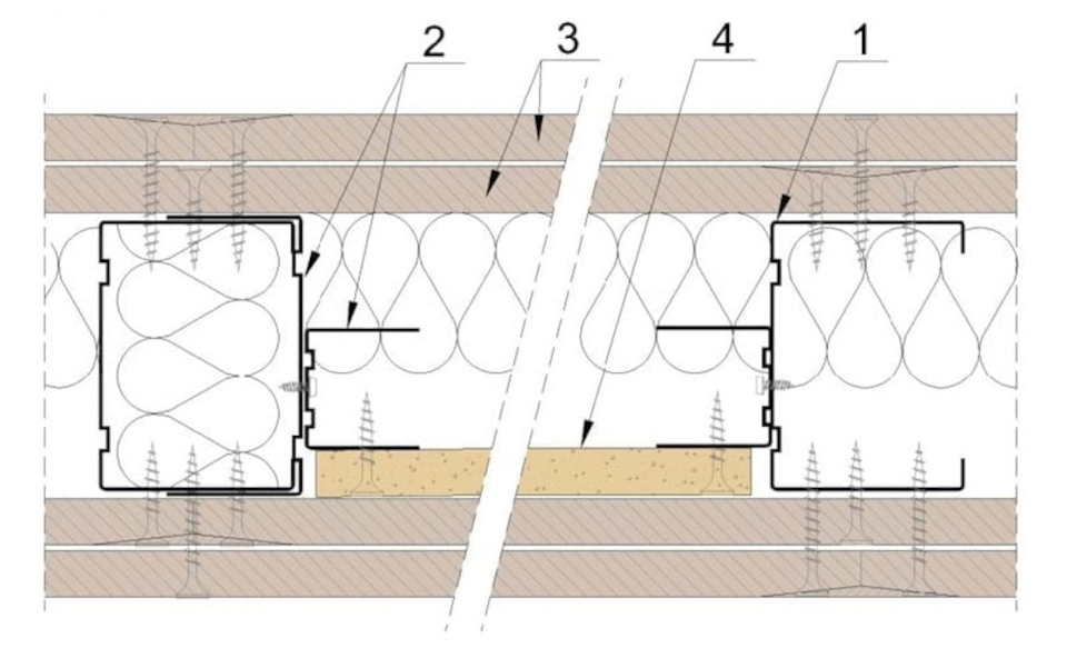 Vešanie ťažkých predmetov na deliacu priečku zo sdk dosiek