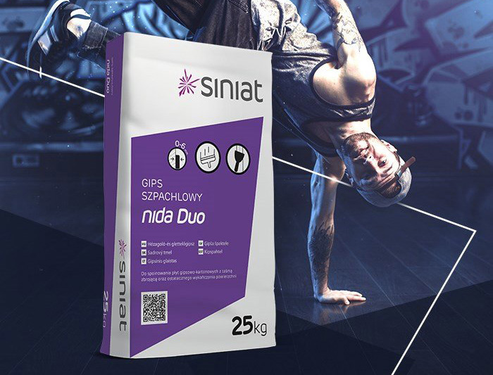 Sadrový tmel nida duo – silné škáry a hladká plocha jednom ranou